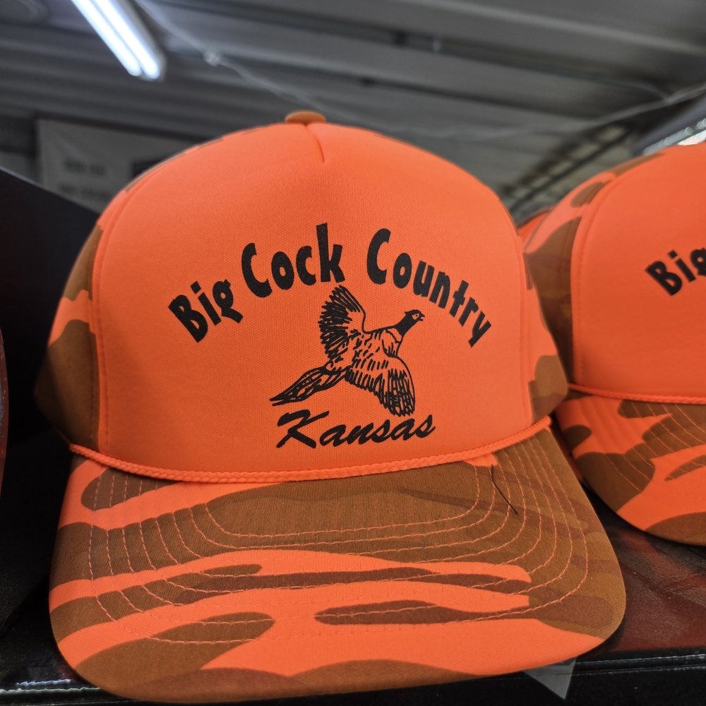 Orange and Brown Graphic Cap